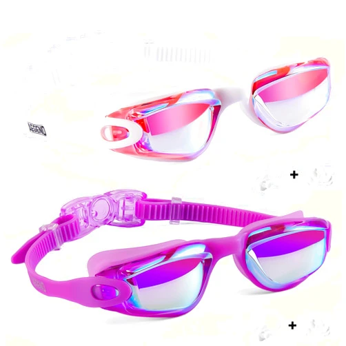 Aegend Kids Swim Goggles, Pack of 2 Swimming Goggles for Children Boys & Girls Age 3-14
