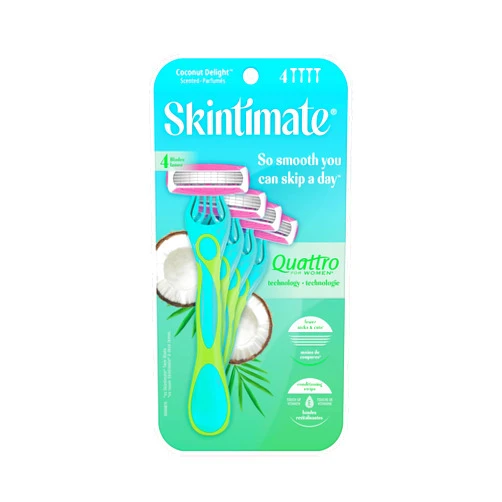 Skintimate, Skintimate Coconut Delight Women's Disposable Razors, 4 Count