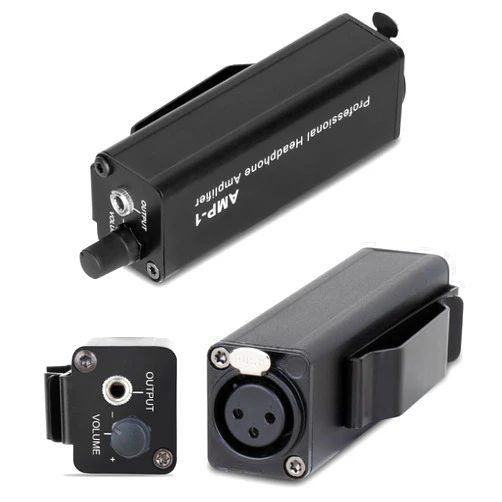 COKYIS in-Ear Monitor Amplifier,1-Channel in-Ear Headphone Amplifier,XLR to 3.5MM Audio, Low Noise, Volume Controller, Personal Ear Amplifier Solution for Keyboardists, Drummers, Guitar - Metal
