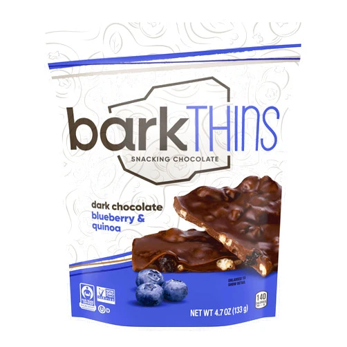barkTHINS Dark Chocolate Blueberry with Quinoa Crunch, 4.7 oz