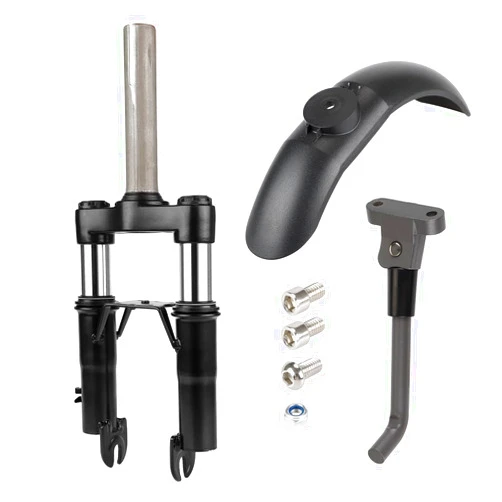 MIMIRACLE Front Suspension Kit Fork Suspension Compatible with Xiaomi M365/Pro/Pro2/1S Electric Scooter Shock Absorption Parts Anti-Vibration Accessories with Foot Stand and Front Fender