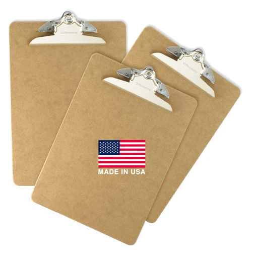 Officemate Recycled Wood Clipboard, Letter Size, 9