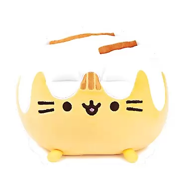 GUND Pusheen Catfé Cinnamon Roll Pusheen Plush Squisheen Cat Stuffed Animal, 12”