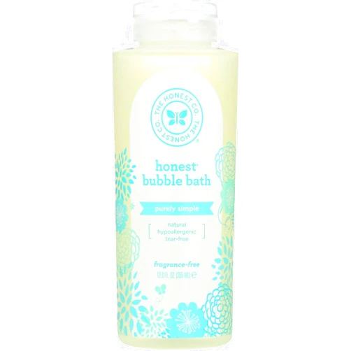 The Honest Company Purely Simple Bubble Bath, Fragrance Free, 12 Fluid Ounce