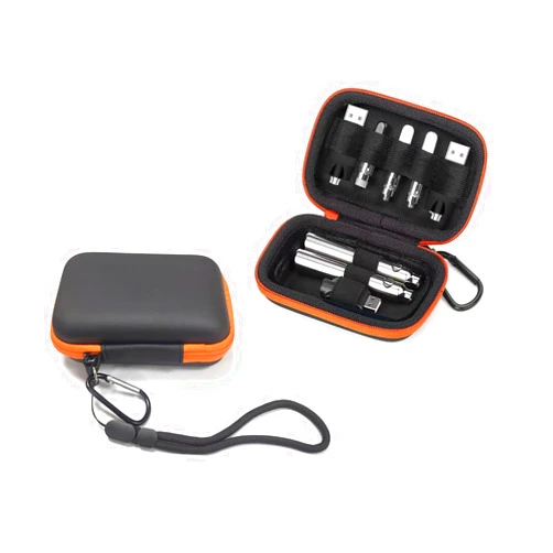 BUISAMG (Only Case) 510 thread charger Storage Case, Carrying Battery Bag Pen case Small Travel case, Organizer Pouch with Carabiner, for Battery pen style Pods-pen thread Battery Case. 1-Pack