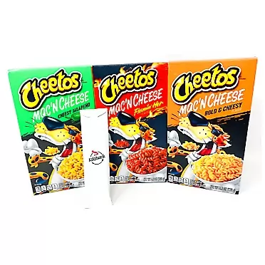 Generic Cheetos Mac 'N Cheese Variety | Jalapeno | Flamin Hot | Bold and Cheesy with Kokobunch Kit 3 - PACK