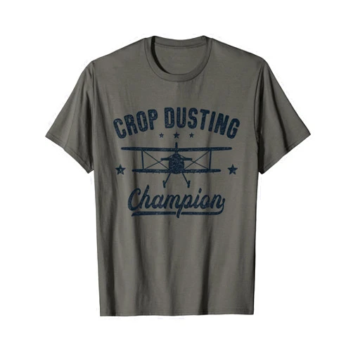 Agricultural Aviation Designs for Aviator Crop Dusting Champion Crop Duster, Crop-Dusting Pilot T-Shirt