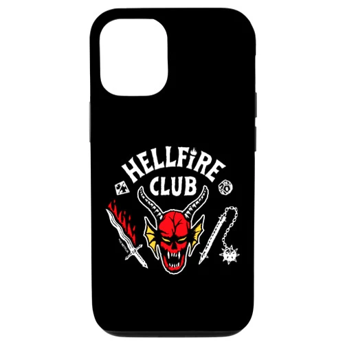 Stranger Things iPhone 15 Stranger Things 4 Hellfire Club Skull & Weapons Logo V2 Case