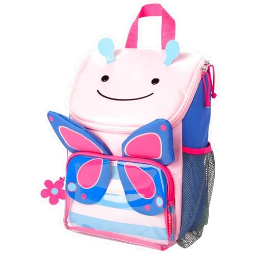 Skip Hop Big Kid Backpack, Zoo Kindergarten Ages 3-4, Butterfly
