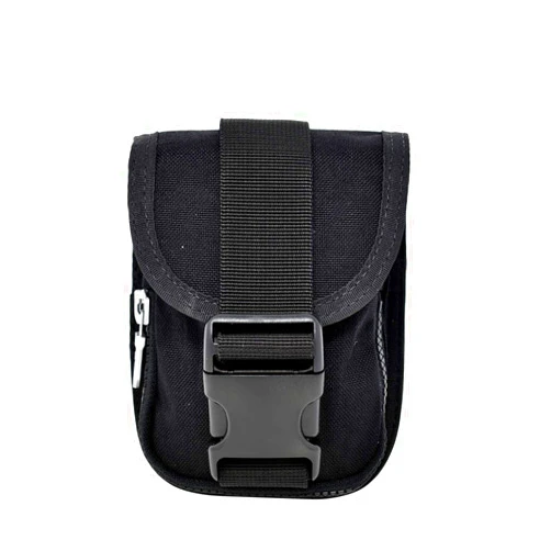 Palantic Scuba Diving Drop-Bottom Trim BCD Weight Pocket with QR Buckles, Pair, Black, One Size