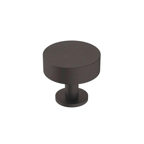 Amerock | Cabinet Knob | Matte Black | 1-1/4 inch (32 mm) Diameter | Radius | 1 Pack | Drawer Knob | Cabinet Hardware