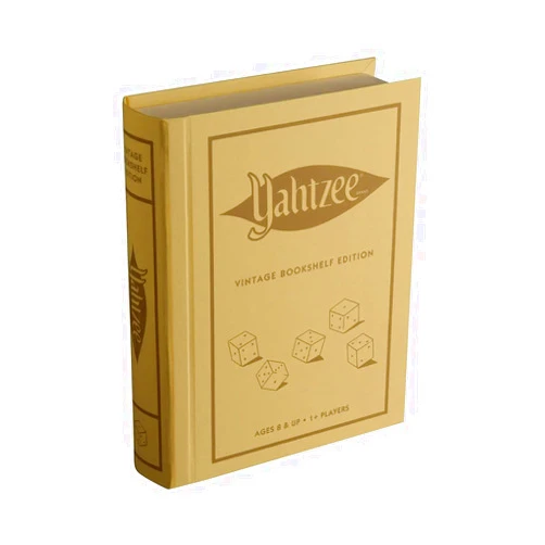WS Game Company Yahtzee Vintage Bookshelf Edition