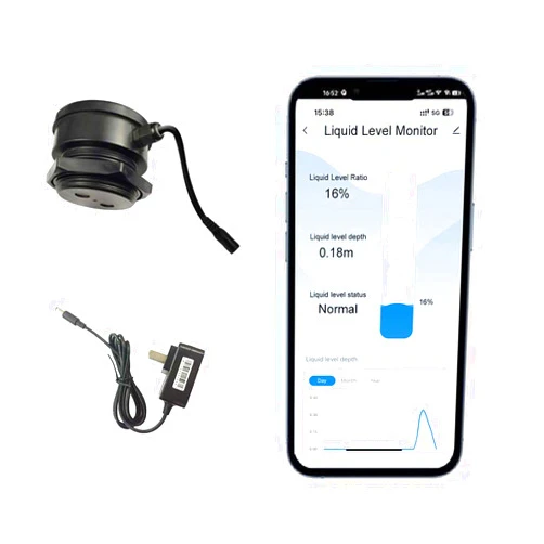 EPTTECH TLC2206 Tuya Smart Life Mobile APP Wireless WiFi Remote Ultrasonic Contactless Outdoor Waterproof IP67 Liquid Water Oil Fuel Level Tank Monitor Sensor Controller Automatic Alarm Indicator