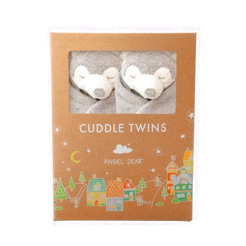 Angel Dear - Husky, Cuddle Twins Set White