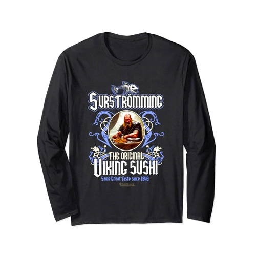 Spassprediger's Original Surströmming Merch Surströmming Original Viking Sushi Ornaments Surströmming Long Sleeve T-Shirt