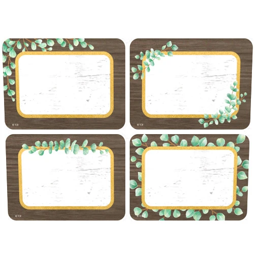 Teacher Created Resources Eucalyptus Name Tags/Labels Multi-Pack, Pack of 36