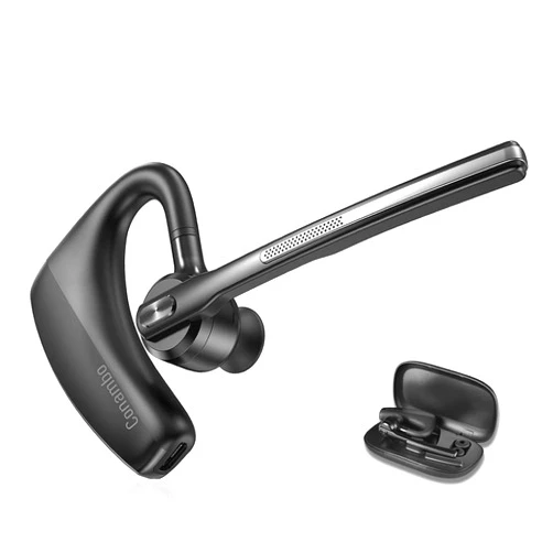 Conambo Bluetooth Headset 5.2 with CVC8.0 Dual Mic Noise Cancelling Bluetooth Earpiece 16Hrs Talktime Wireless Headset for Truck Driver iPhone Android Cell Phones