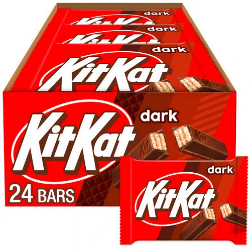 KIT KAT Dark Chocolate Wafer Candy Bars, 1.5 oz (24 Count)