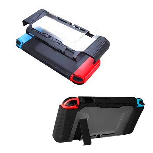 Eleckal Switch Case Protective Ergonomic Cover for Nintendo Switch Lite Dockable TPU Grip PC Protective Cover Ultra-Thin Case Ultra Thin