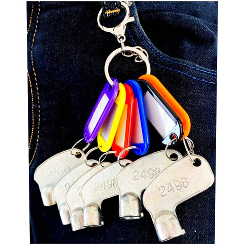 Badogrio 2498 Ignition Key Compatible with Bomag Isuzu Kobelco Magnum Mitsubishi Morooka Pel-Job TCM (6PCS)