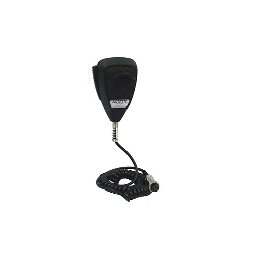 Astatic 30210002 Rubberized 4 Pin 636L Noise Cancelling Microphone, Black