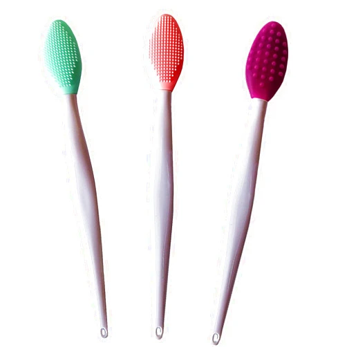 New prominent 3 Pcs Lip Scrub Brush,Lip Scrubber Exfoliator,Silicone Lip Brush Tool Double-Sided Mini Exfoliating Brush For Men Women Lip Lightening For Dark Lips Exfoliator Scrub Brush
