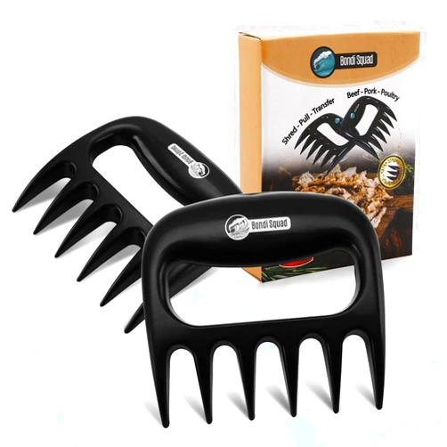 Bondi Squad Meat Claws for Shredding Meat, Meat Shredder BBQ Claws for Barbecue, Strong and Sharp for Beef, Pork, and Poultry