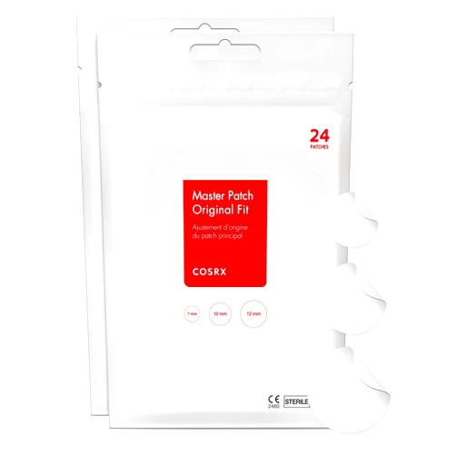 COSRX Acne Pimple Patch Absorbing Hydrocolloid Original 3 Size Patches for Blemishes and Zits Cover, Spot Stickers for Face and Body, Not Tested on Animals