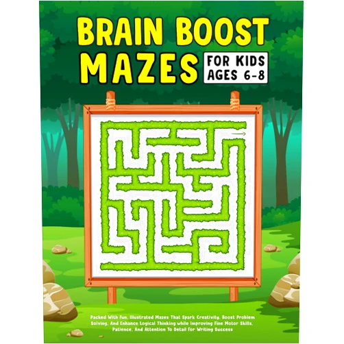 By Minds in Motion Press (Author) Brain Boost Mazes: 100 Fun Picture Mazes with Progressive Difficulty to Improve Focus, Problem-Solving, and Fine Motor Skills (Screen-Free Activities for Kids Ages 6-8)