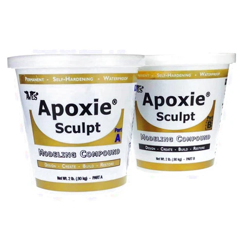 Aves Apoxie Sculpt - 2 Part Modeling Compound (A & B) - 4 Pound, Apoxie Sculpt for Sculpting, Modeling, Filling, Repairing, Easy to Use Self Hrdening Modeling Compound – Natural