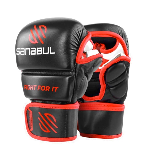 Sanabul Essential 7 oz MMA Gloves Men & Women Martial Arts Sparring Gloves Training Gloves Hybrid 7oz MMA Kickboxing Gloves