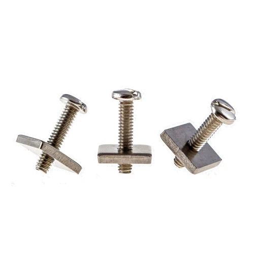 Santa Barbara Surfing SBS - Stainless Steel Longboard Fin Screw & Plate - Pack of 3