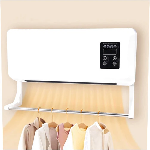 CACHW Mini Wall Portable Mounted Air Curtain Fan 2 In 1 Oscillating Portable AC Fan With Remote Wall Mounted Portable Ductless Air Conditioner Fan Split AC/Heating System for Bedroom Home Office Apartment