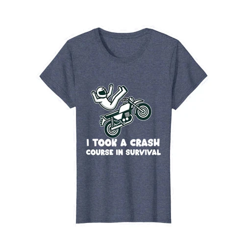Motorcycle Accident Crash Survivor Recovery Motorcycle Accident Survivor Bike Crash Injury Recovery T-Shirt