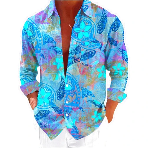 Generic Funny Hawaiian Shirts Sleeve Casual Button Down Beach Flower Shirt and Long Suits Mens Trunks Funny Hawaiian Shirts