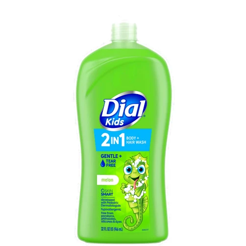 Dial Kids 2-in-1 Body+Hair Wash, Melon, 32 fl oz