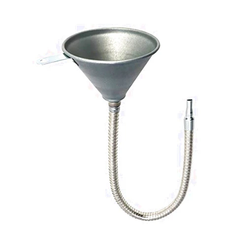 JUAWTYUK Extra-Large Flexible Steel Funnel Kit with Spout for Fuel, Oil, Gasoline, and Diesel Change - Long Transmission Fluid Funnel for Automotive Use