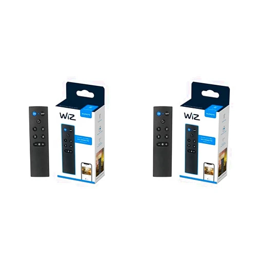 WiZ Connected WiZ 2.4Ghz WiFi Remote, Black - Pack of 2 - Compatible with All Products