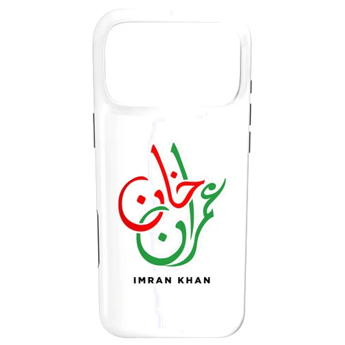 Art_trA Arabic Calligraphy Designs Co Imran Khan Name PTI Arabic Art Calligraphy Logo Pakistan Case for iPhone 17 Pro Max