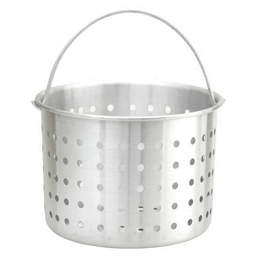 Winco Winware Professional Aluminum Steamer Basket Fits 40 Quart Stock Pot, Silver