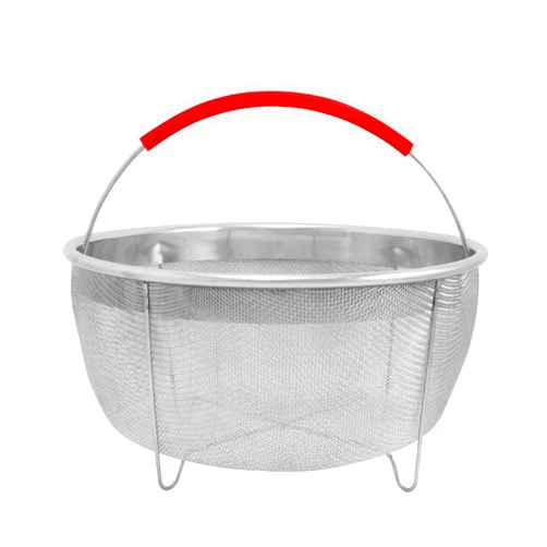 ExcelSteel 3.75 Qt, Rinse Drain Sift Sieve Kitchenware Perfect for Pressure Cookers Strainer Basket Insert, 8.25