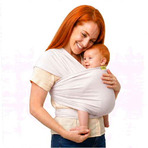 Boba Baby Wrap Carrier – Original Baby Sling Carrier for Newborns (7–35 lbs), Soft, Secure, Hands-Free & Ergonomic, Ideal for Comfortable Bonding, New Parents (Organic Stone)