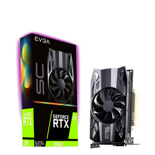 EVGA GeForce RTX 2060 SC, Overclocked, 2.75 Slot Extreme Cool, 70C Gaming, 06G-P4-2062-KR, 6GB GDDR6