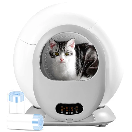 YQpet Self Cleaning Cat Litter Box with 50 PCS Liners