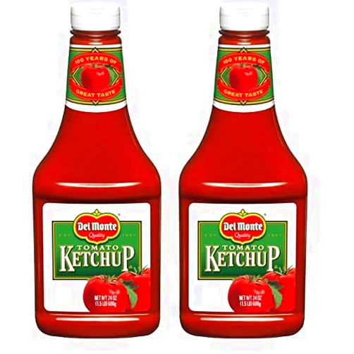 Del Monte Bottled Tomato Ketchup, 24 Oz (Pack of 2)