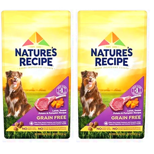 By Nature's Recipe Nature′s Recipe Grain Free Lamb, Sweet Potato & Pumpkin Recipe Dry Dog Food, 4 lb. Bag (Pack of 2)