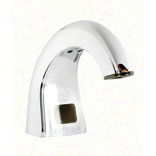 Rubbermaid Commercial One-Shot Touch-Free Liquid Soap Dispenser, Polished Chrome