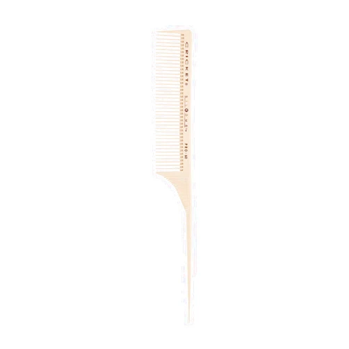 Cricket Silkomb Pro-60 Medium Tooth Rattail Professional Hair Stylist Comb for Teasing Sectioning Parting Lifting Styling Coloring Hair