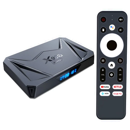 LEFFOT Android 14.0 TV Box, LEFFOT X96Q Pro+ Smart 4K Ultra HD Streaming Device for TV with HDR10+, Allwinner H728 Octa-core ARM Cortex A55, 4GB RAM 64GB ROM, Dual-Band WiFi 6, 1000M Ethernet, BT5.0