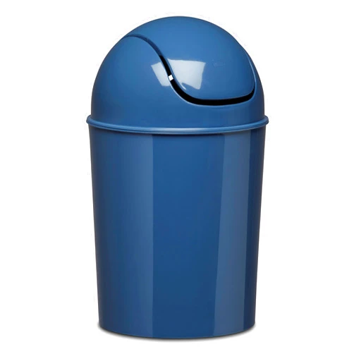 Umbra Blue Mini Waste Can 5L with Swing Lid, Mist, 1